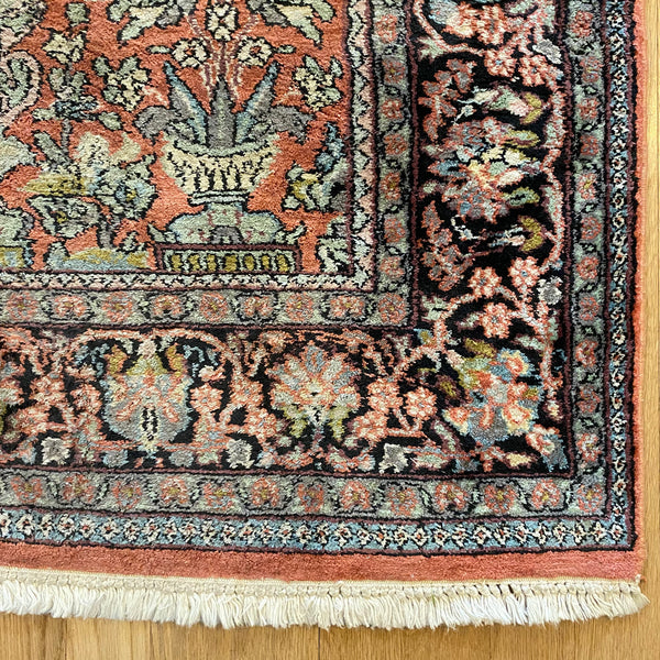 Vintage Rug, 3' x 5' 1 Dark Pink