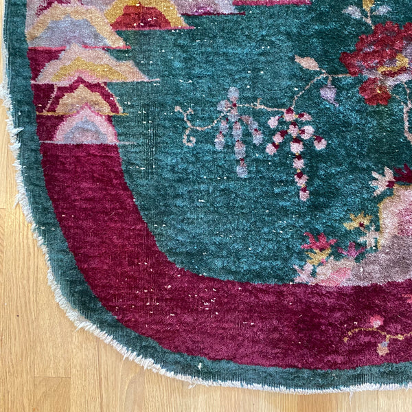 Vintage Rug, 3' 6 x 5' 10 Green