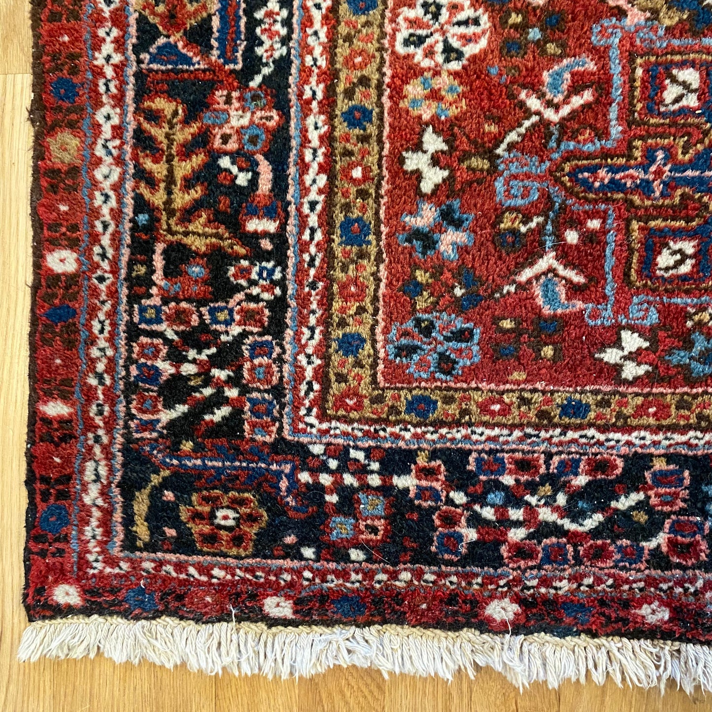 Vintage Rug, 3' 4 x 4' 8 Red