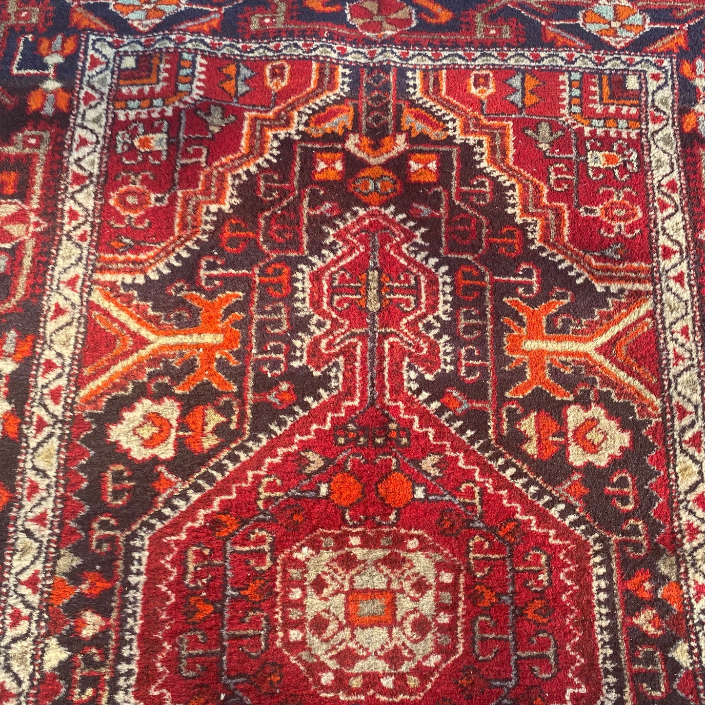 Vintage Rug, 3' 9 x 5' 6 Blue