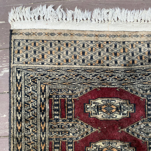 Vintage Rug, 2' 1 x 6' 6 Red