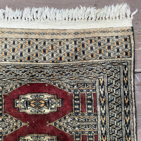 Vintage Rug, 2' 1 x 6' 6 Red