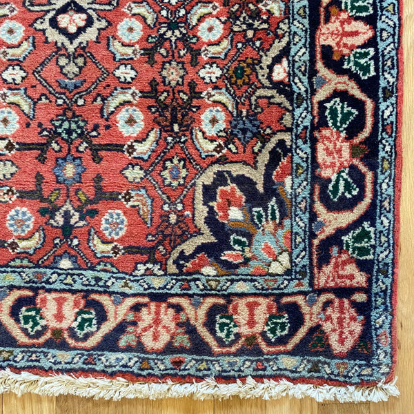 Vintage Rug, 2' 5 x 4' Red
