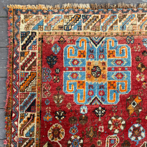 Vintage Rug, 5' 1 x 7' 8 Red