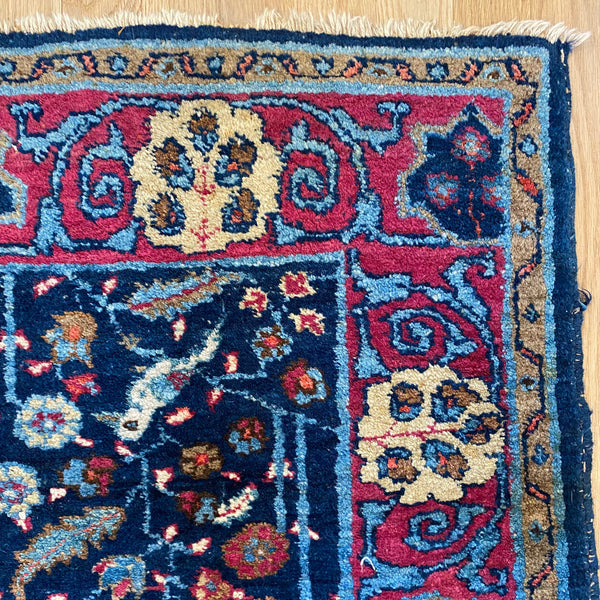 Vintage Rug, 2' 11 x 5' Blue