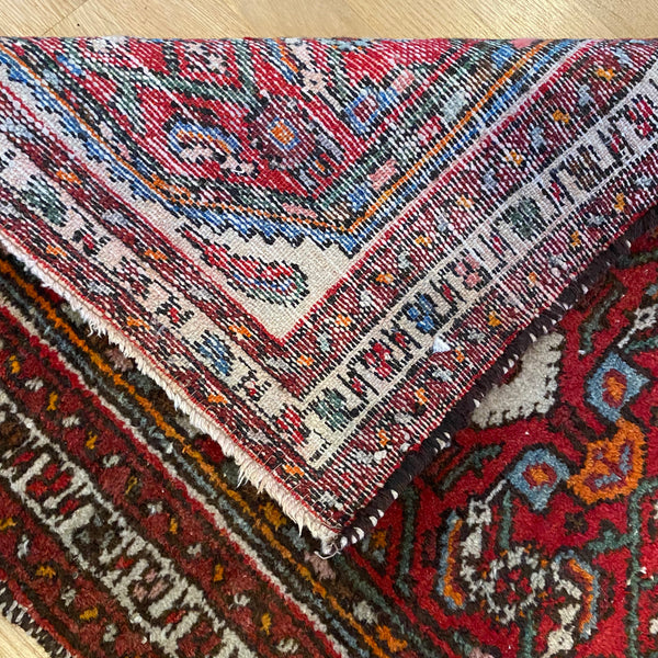Vintage Rug, 2' x 2' 7 Red