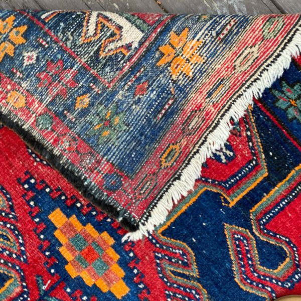 Vintage Rug, 3' 3 x 5' Blue