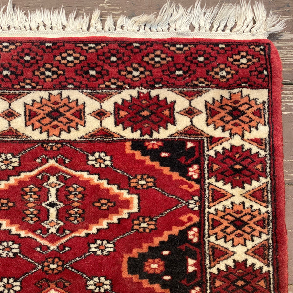 Vintage Rug, 2' 1 x 3' 7 Red