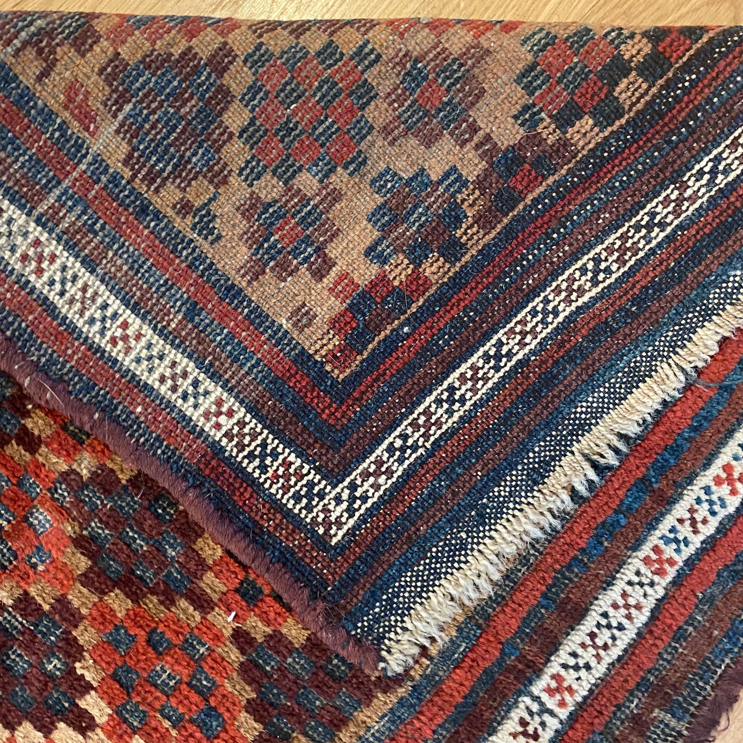 Vintage Rug, 1' 9 x 3' Tan