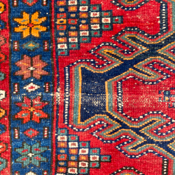 Vintage Rug, 3' 3 x 5' Blue