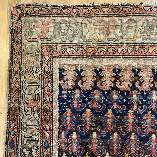 Antique Rug, 4' x 6' 4 Blue
