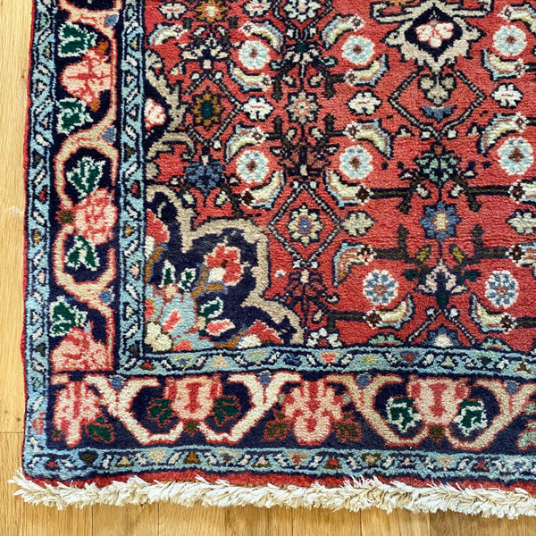 Vintage Rug, 2' 5 x 4' Red