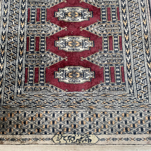 Vintage Rug, 2' 1 x 6' 6 Red