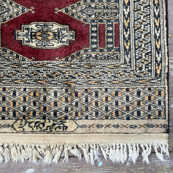 Vintage Rug, 2' 1 x 6' 6 Red