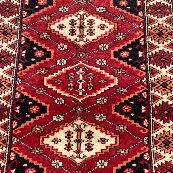 Vintage Rug, 2' 1 x 3' 7 Red