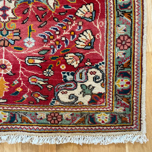 Vintage Rug, 3' 1 x 4' 9 Red