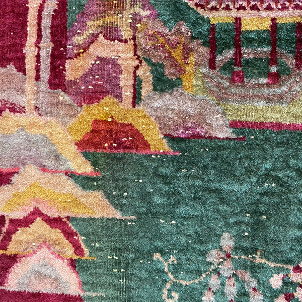 Vintage Rug, 3' 6 x 5' 10 Green