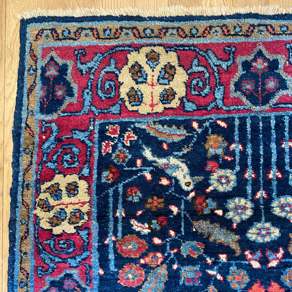 Vintage Rug, 2' 11 x 5' Blue