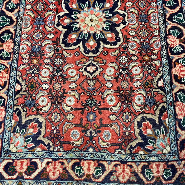 Vintage Rug, 2' 5 x 4' Red