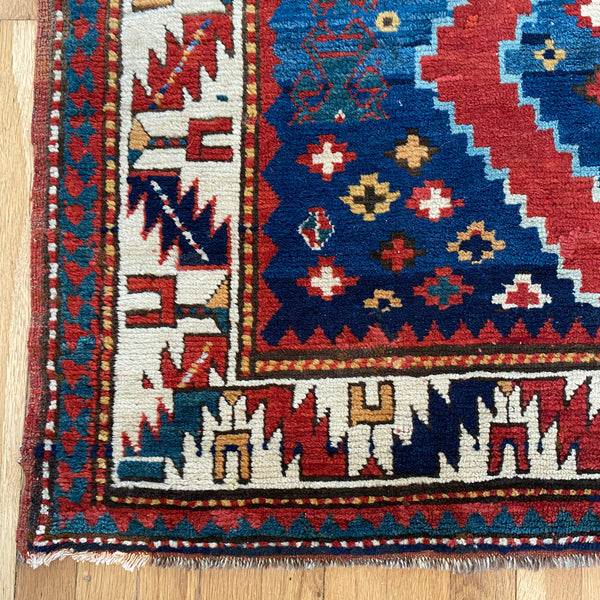 Vintage Rug, 4' 6 x 7' 10 Blue