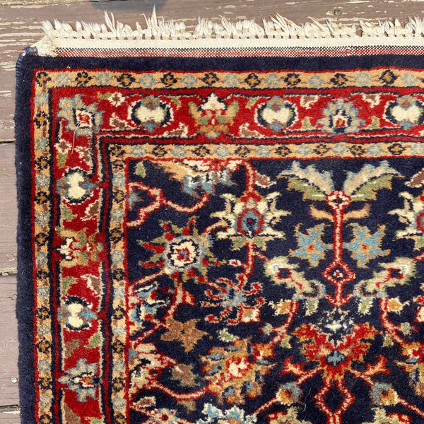 Vintage Rug, 2' 3 x 3' 3 Blue