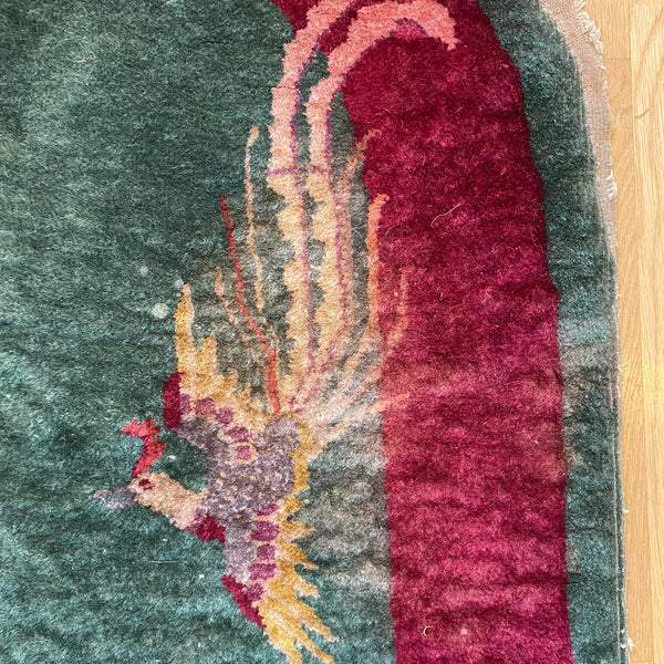 Vintage Rug, 3' 6 x 5' 10 Green