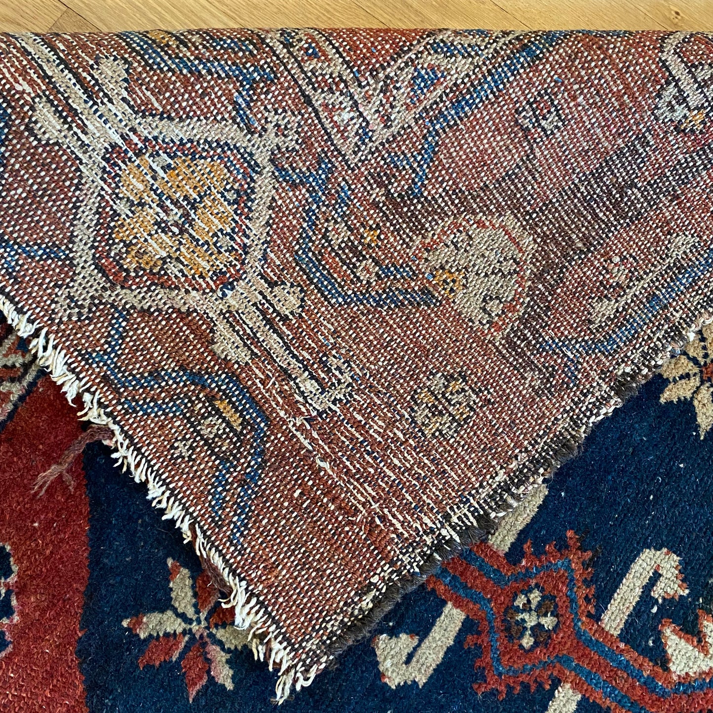 Vintage Rug, 3' 6 x 5' 5 Blue