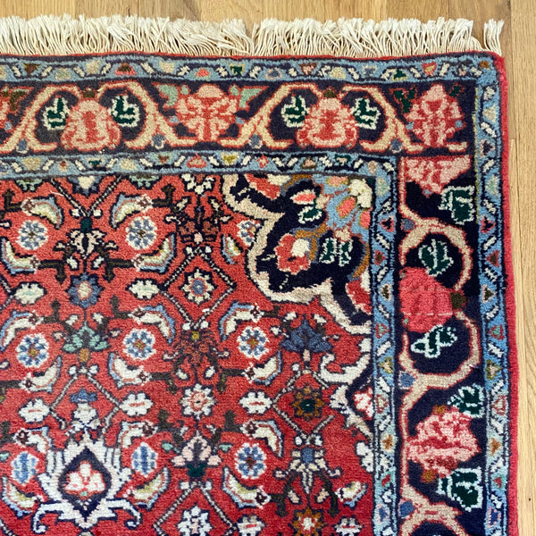 Vintage Rug, 2' 5 x 4' Red