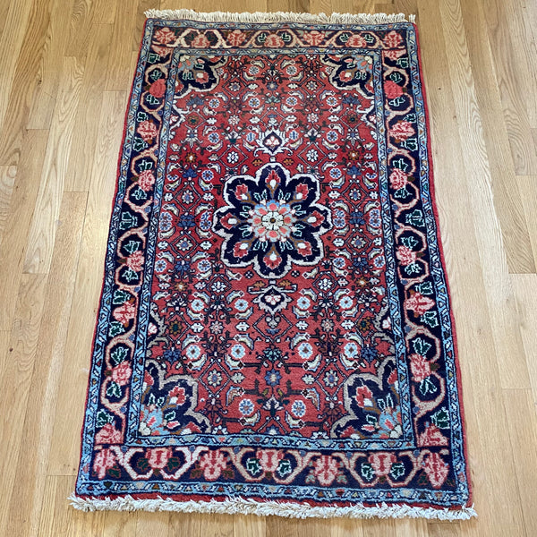 Vintage Rug, 2' 5 x 4' Red