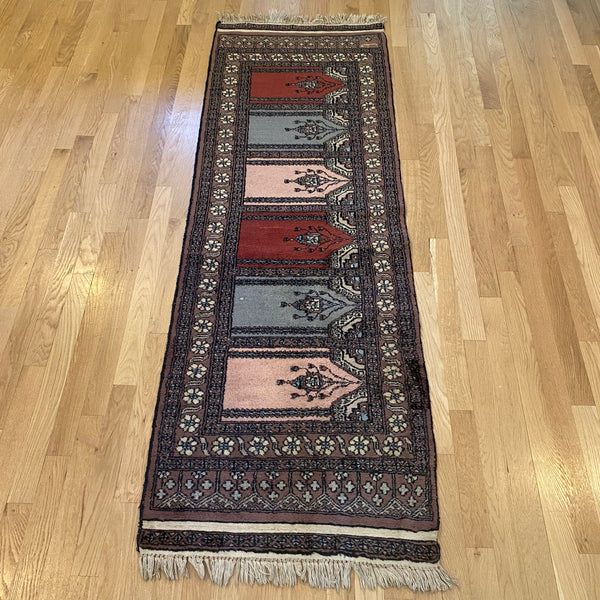 Vintage Rug, 2' 2 x 6' 6 Prayer