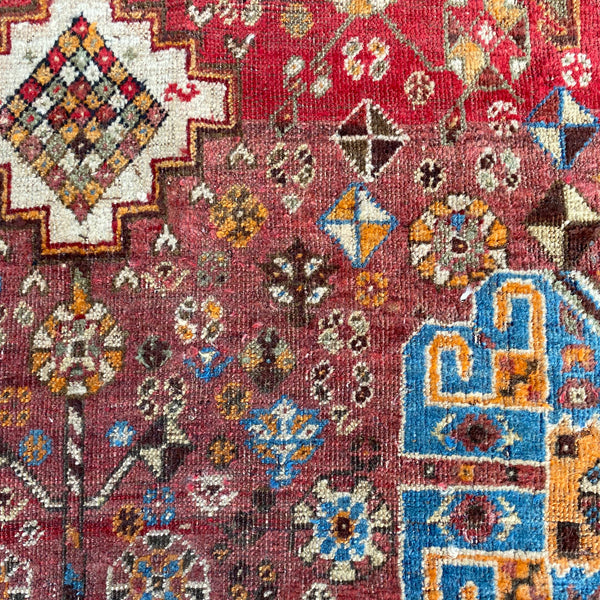 Vintage Rug, 5' 1 x 7' 8 Red