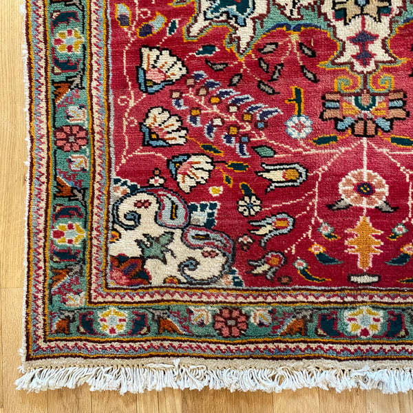 Vintage Rug, 3' 1 x 4' 9 Red