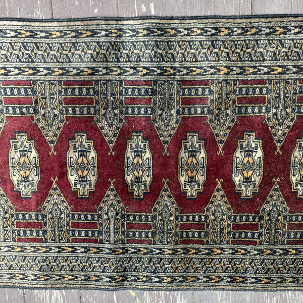 Vintage Rug, 2' 1 x 6' 6 Red