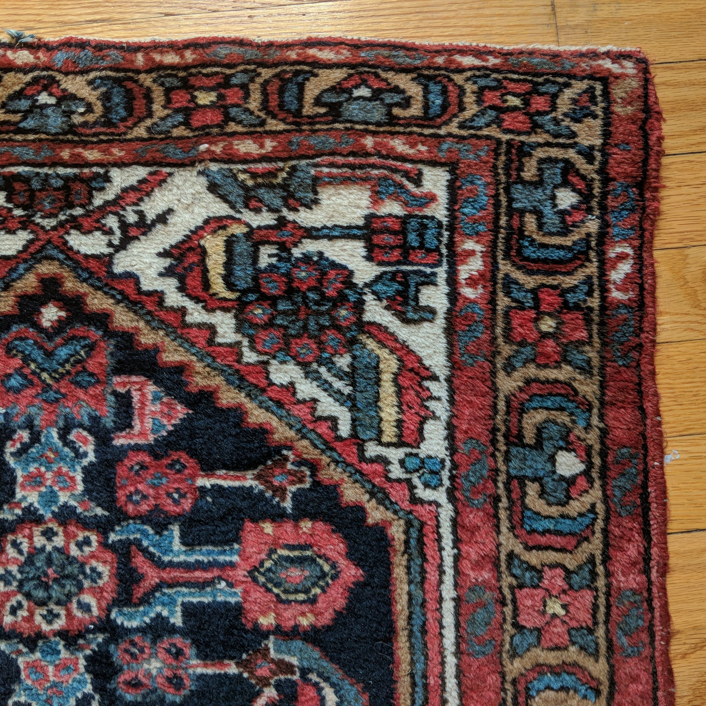 Vintage Rug, 2' 6 x 4' 2 Blue