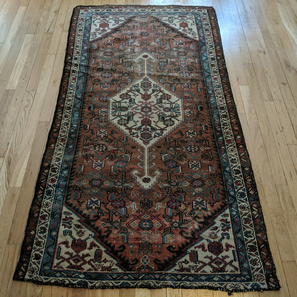 Vintage Rug, 3' 4 x 6' 5 Brown