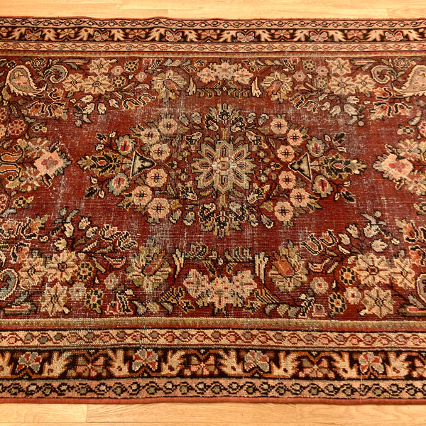 Vintage Rug, 4' 5 x 6' 6 Red