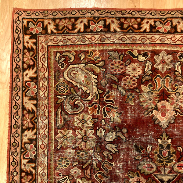 Vintage Rug, 4' 5 x 6' 6 Red