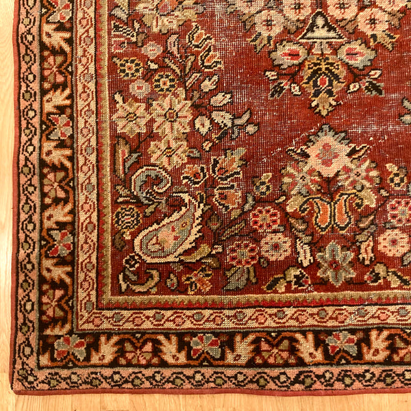Vintage Rug, 4' 5 x 6' 6 Red