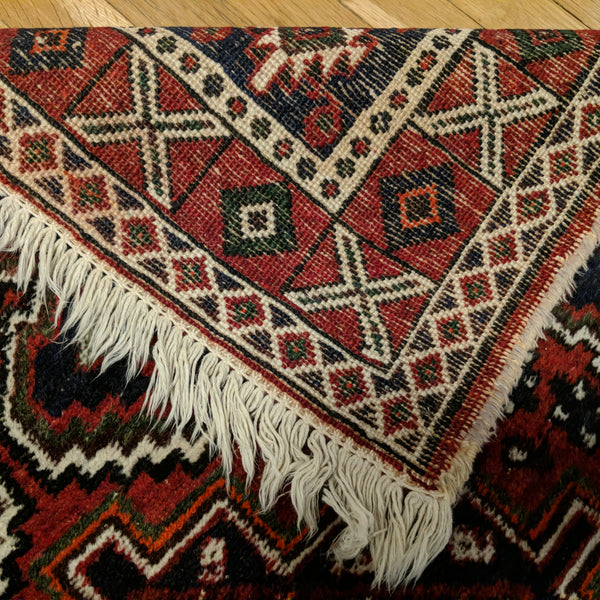 Vintage Rug, 3' 3 x 4' 8 Blue Tribal - Jessie's Oriental Rugs