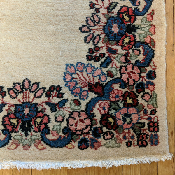 Vintage Rug, 3' x 4' 11 Cream - Jessie's Oriental Rugs