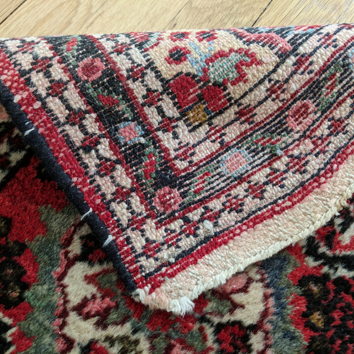Vintage Rug, 1' 6 x 2' 2 Red