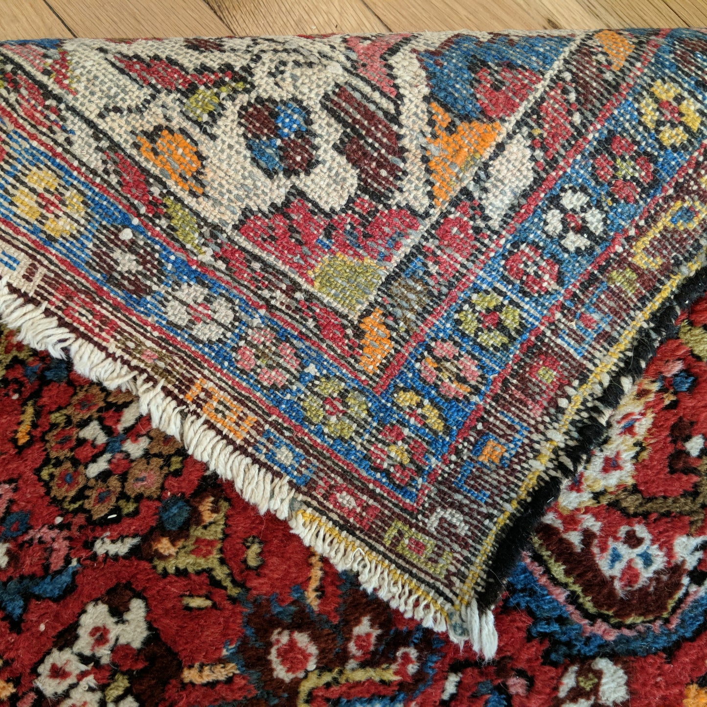 Vintage Rug, 2' 7 x 4' Red