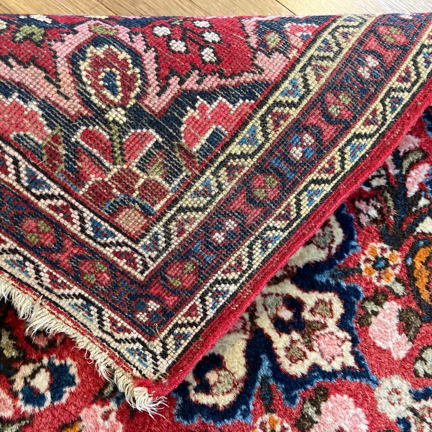 Vintage Rug, 2' 1 x 2' 7 Red