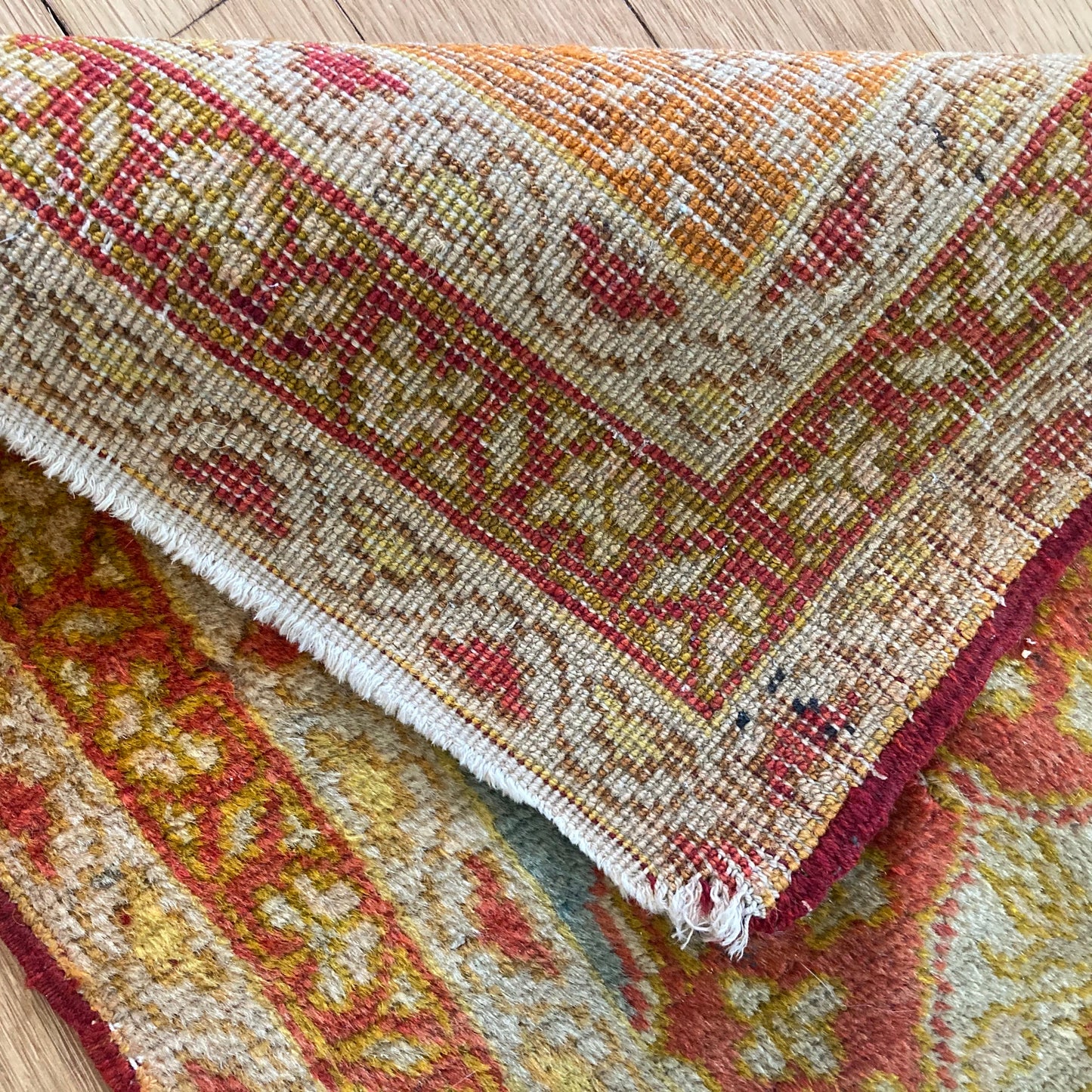Turkish Rug, 1' 4 x 2' 11 Beige Yastik