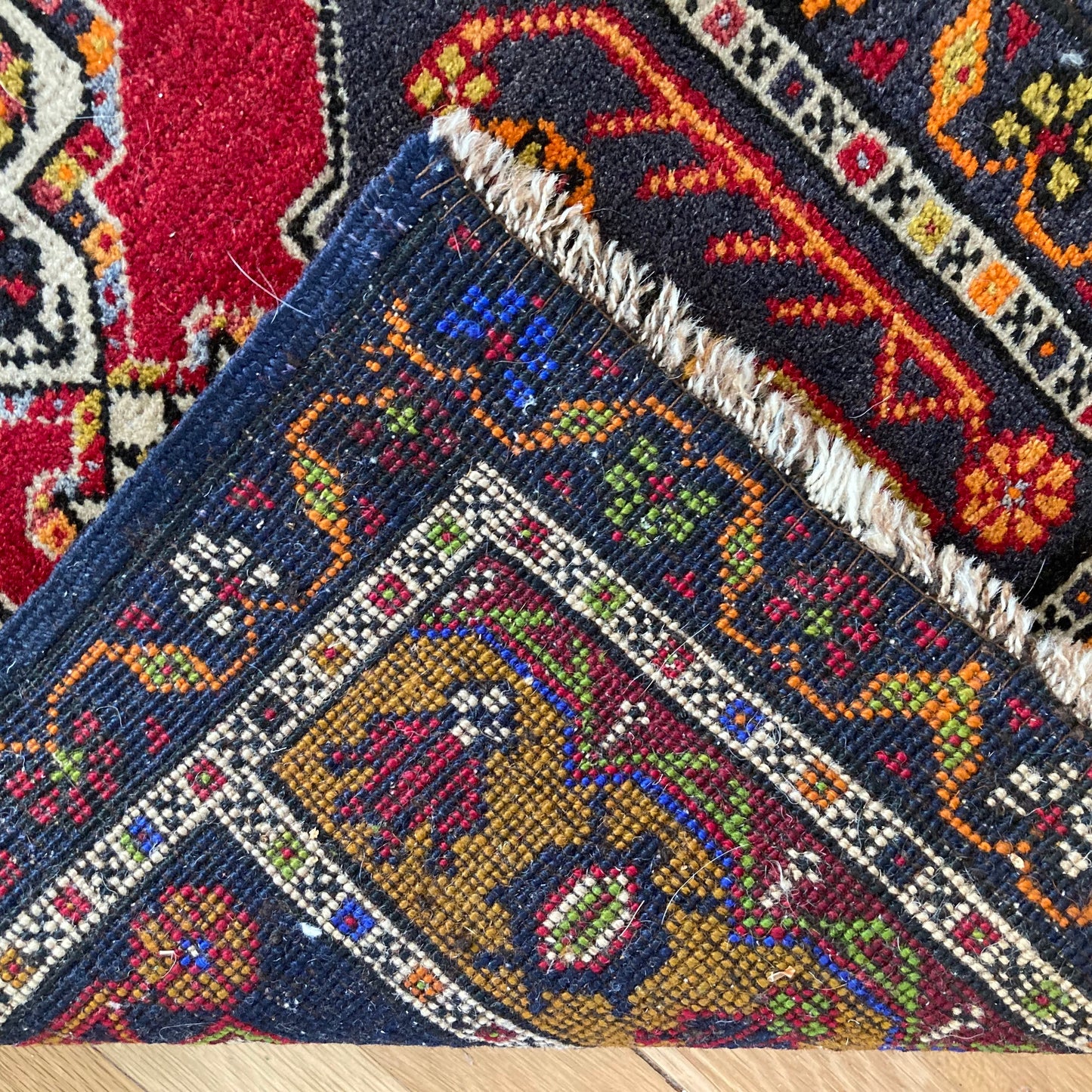 Turkish Rug, 1' 8 x 4' 3 Red Yastik