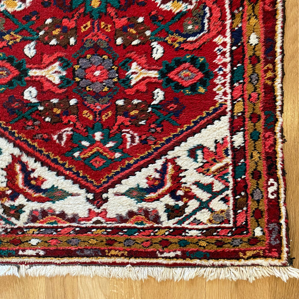 Vintage Rug, 2' 5 x 4' Red
