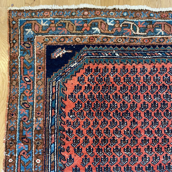 Vintage Rug, 3' 2 x 4' 11 Soft Red Orange