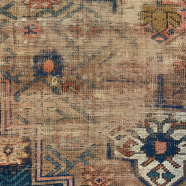Antique Rug, 4' x 5' 5 Blue