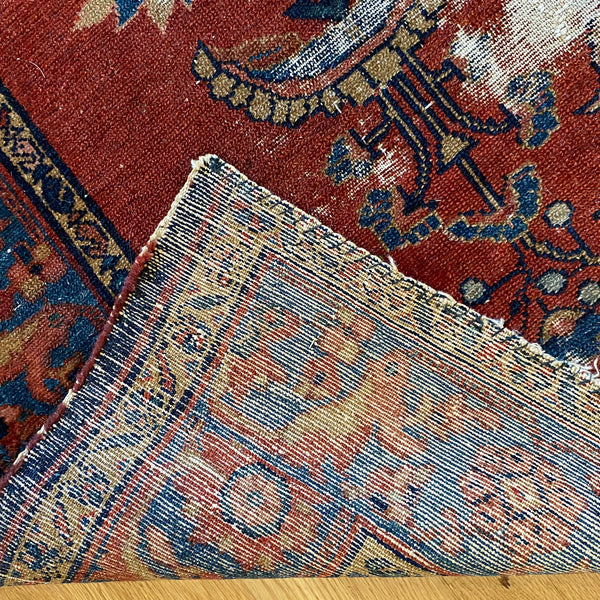 Vintage Rug, 5' x 6' 6 Dark Pink