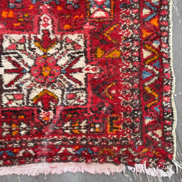 Vintage Rug, 2' 4 x 8' 11 Red